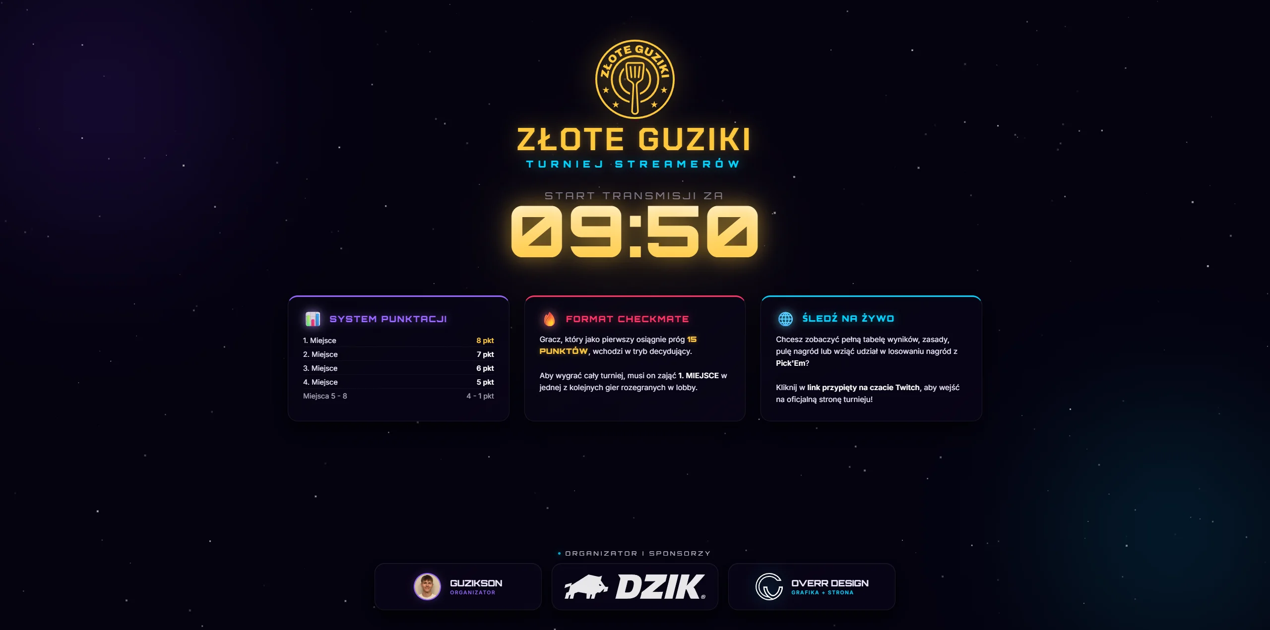 Tournament start graphic