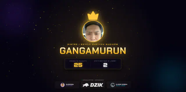 Tournament winner graphic