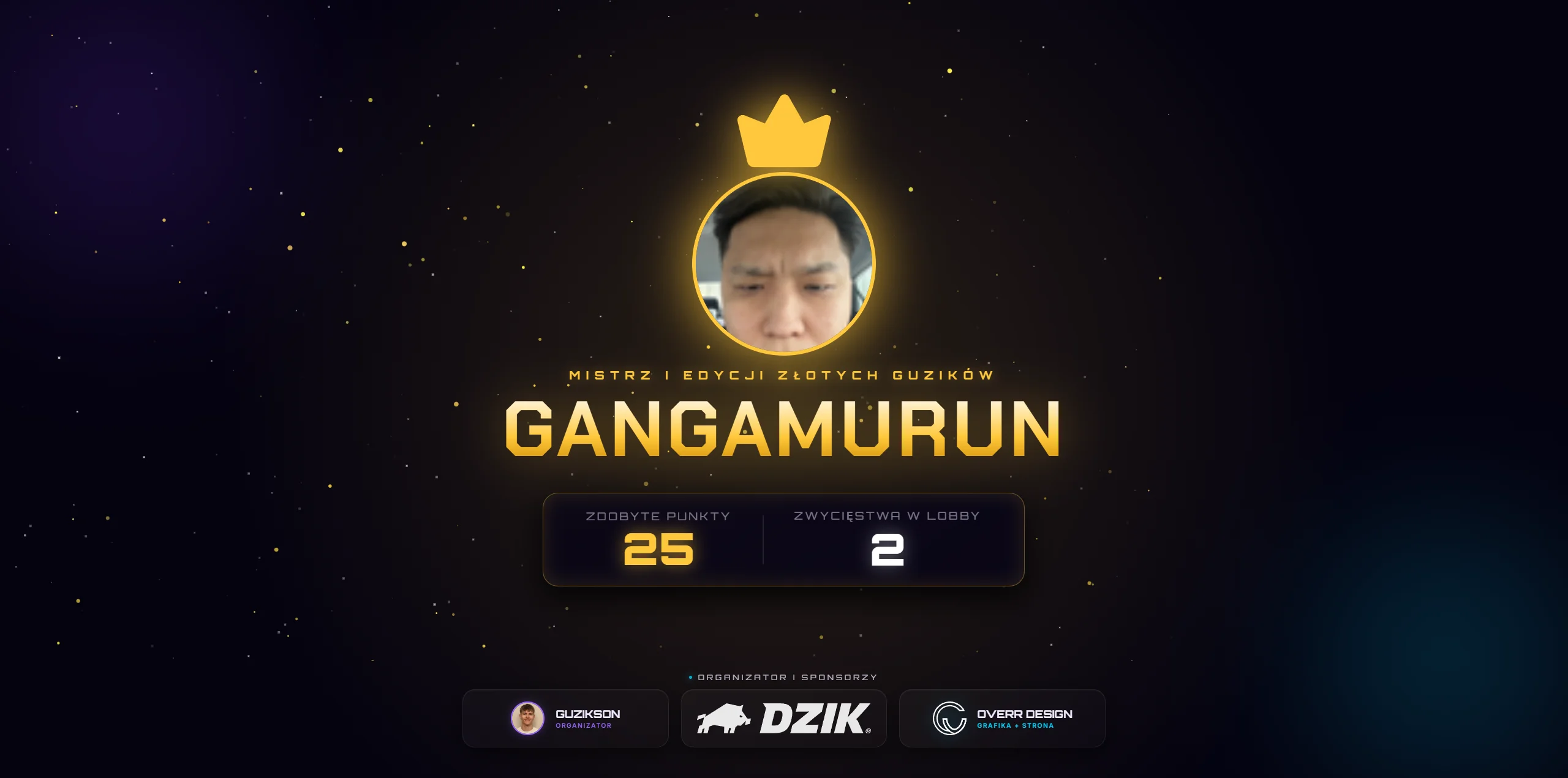 Tournament winner graphic